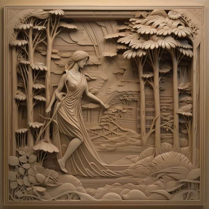 نموذج ثلاثي الأبعاد لآلة CNC 3D Art 